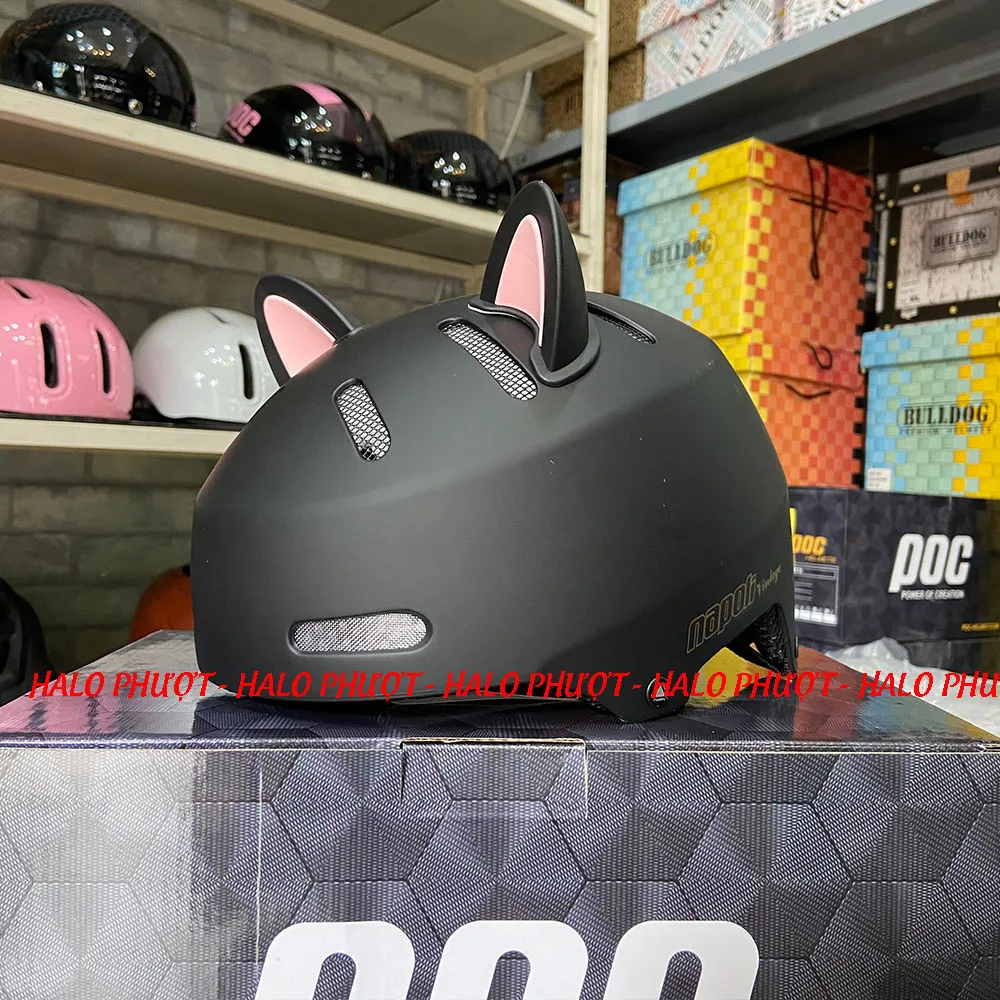 Nón xe đạp Napoli N05 Đen Nhám 