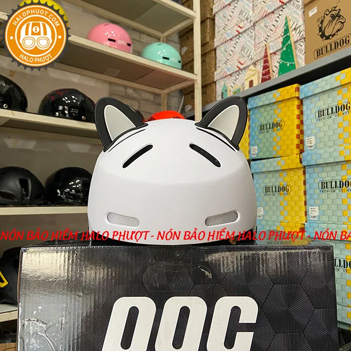 Nón xe đạp Napoli N05 Trắng Nhám