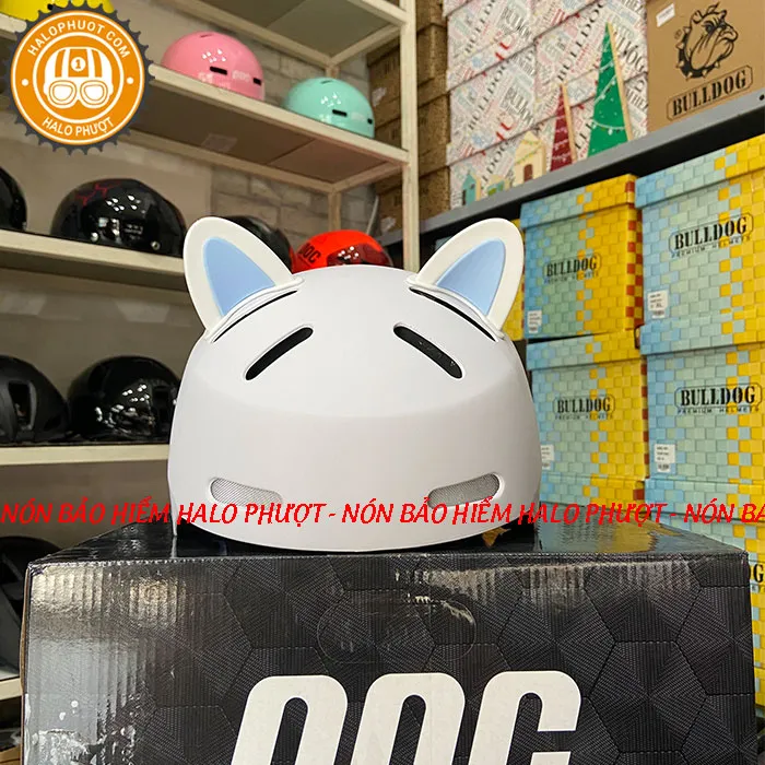 Nón xe đạp Napoli N05 Trắng Nhám