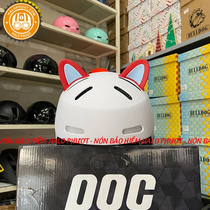 Nón xe đạp Napoli N05 Trắng Nhám