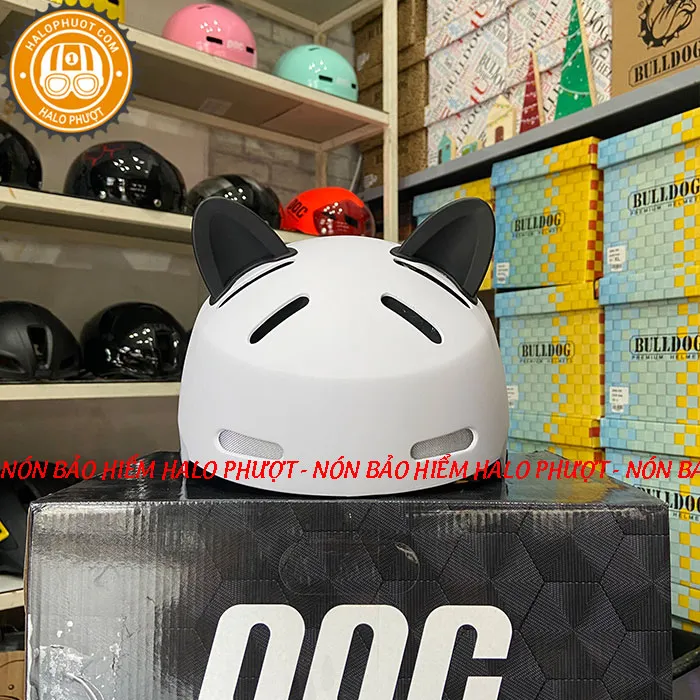 Nón xe đạp Napoli N05 Trắng Nhám