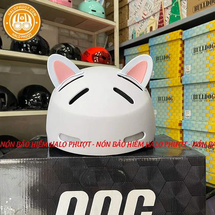 Nón xe đạp Napoli N05 Trắng Nhám