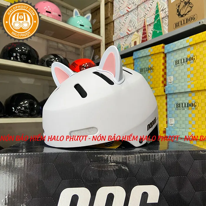 Nón xe đạp Napoli N05 Trắng Nhám