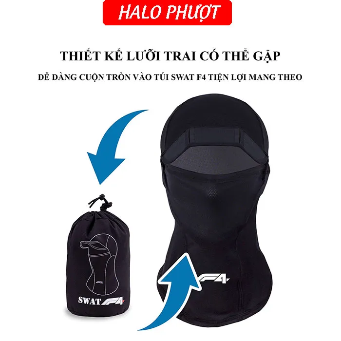 Khăn trùm ninja SWAT F4 (có lưỡi trai)