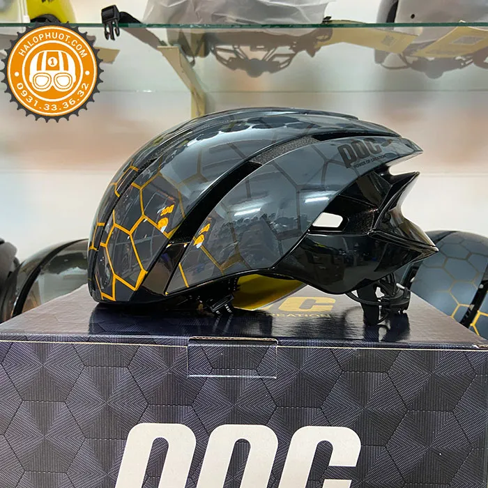 Nón POC P03 - Tổ Ong Xám Bóng