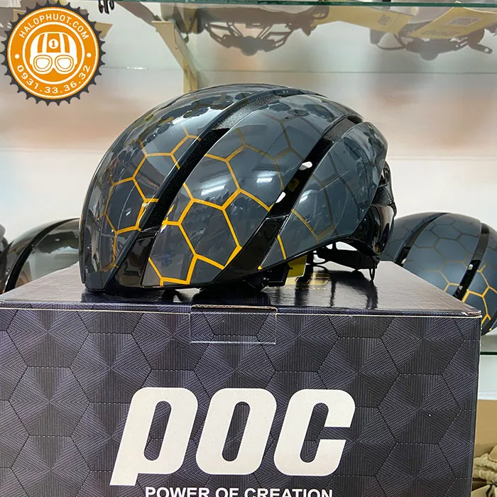 Nón POC P03 - Tổ Ong Xám Bóng