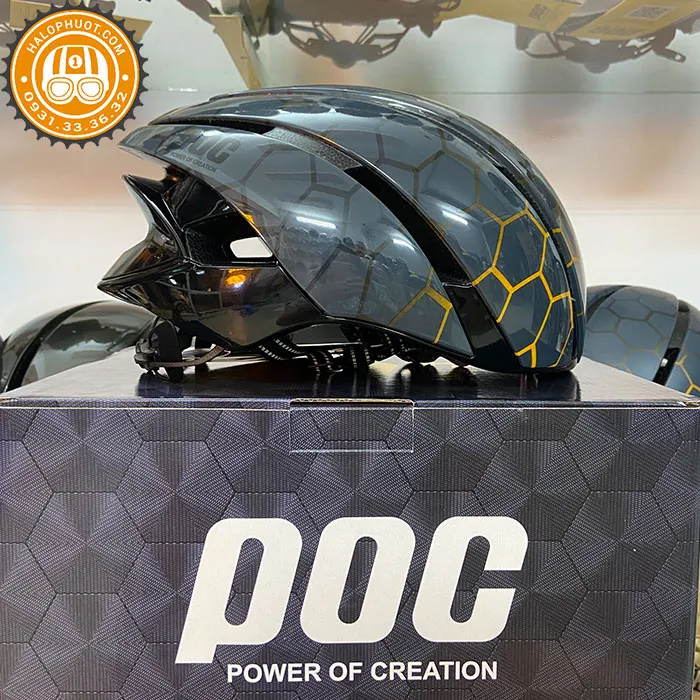 Nón POC P03 - Tổ Ong Xám Bóng