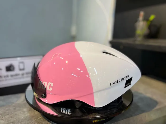 Nón POC FALCON Trắng Hồng