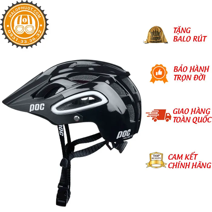 Nón POC P07 Đen Bóng