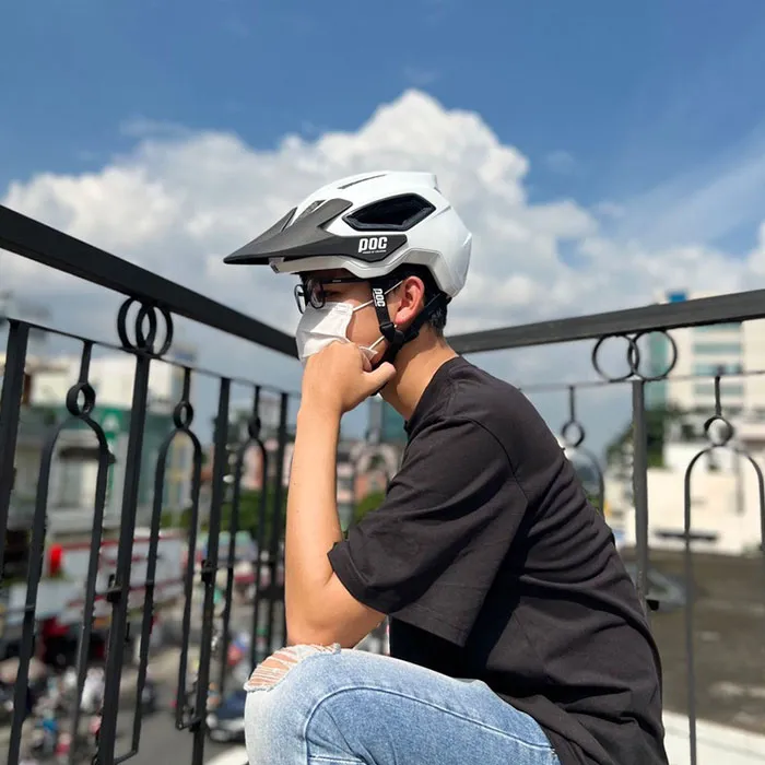 Nón POC P18 Trắng Bóng