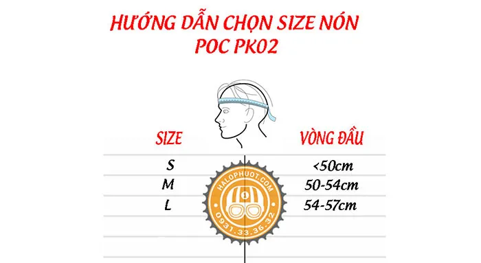 Nón POC PK02 Vàng (Tặng tai mèo)