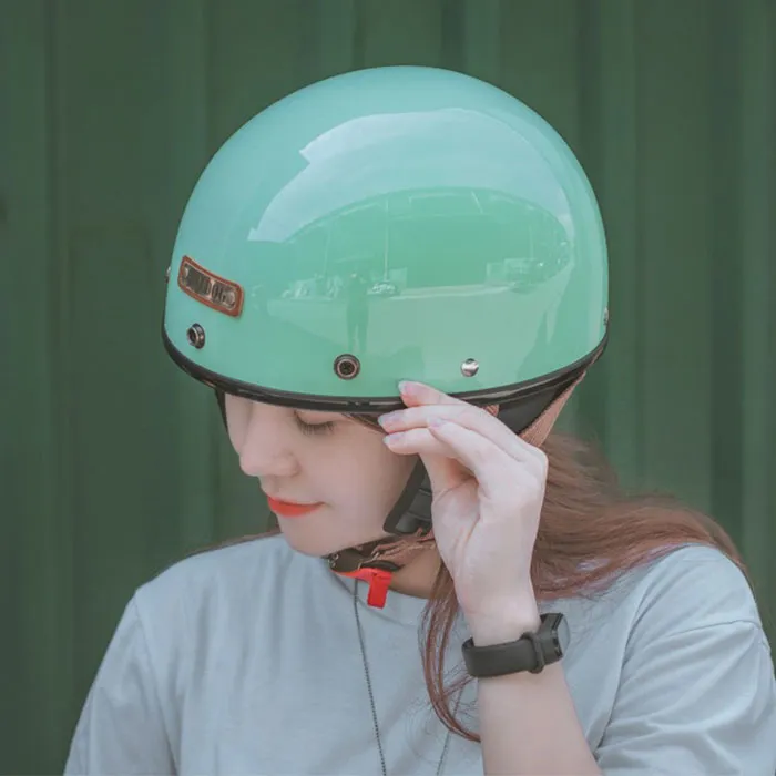 Nón nửa đầu Bulldog PUG Xanh Lá