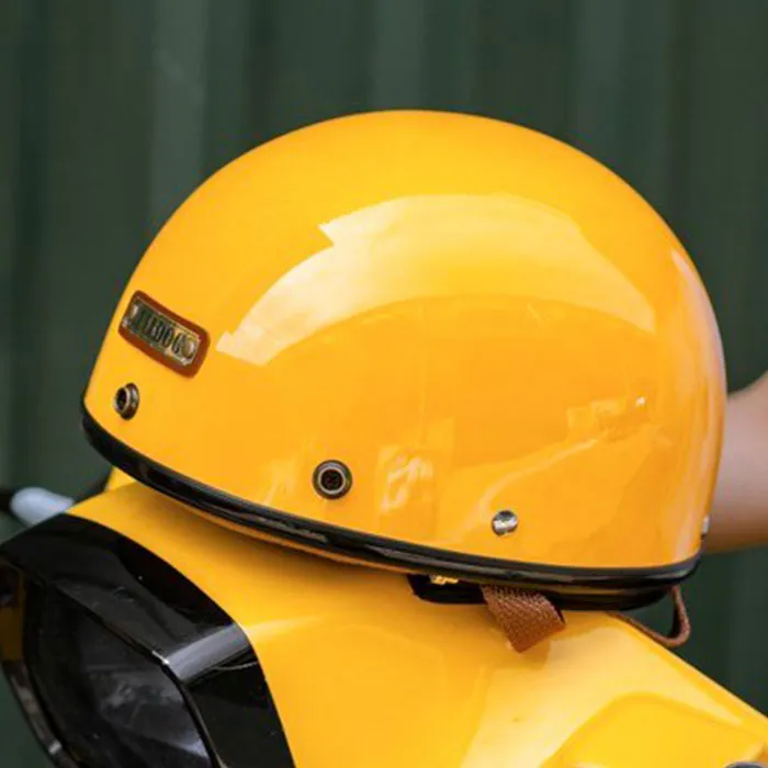 Nón nửa đầu Bulldog PUG Vàng