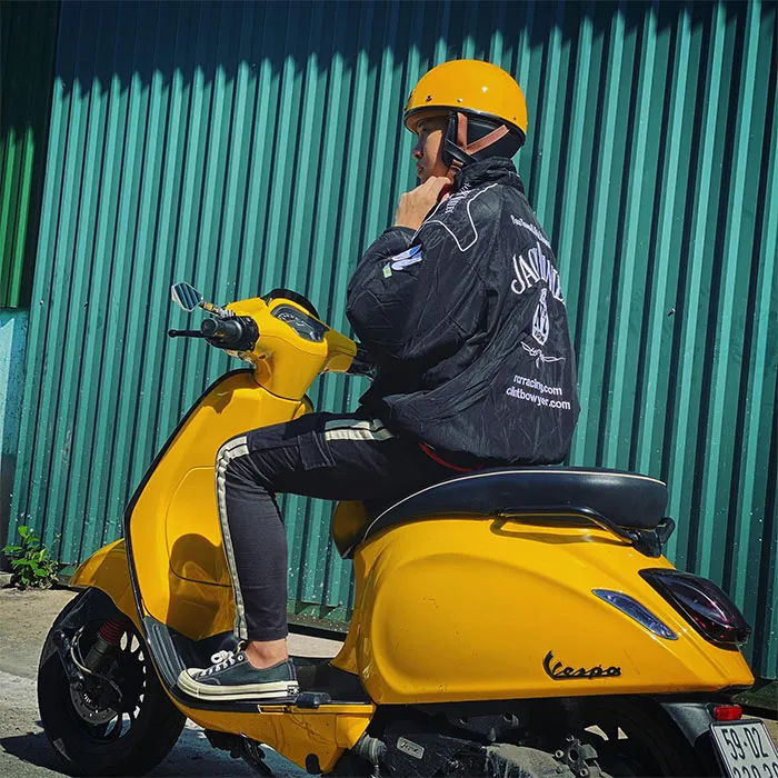 Nón nửa đầu Bulldog PUG Vàng