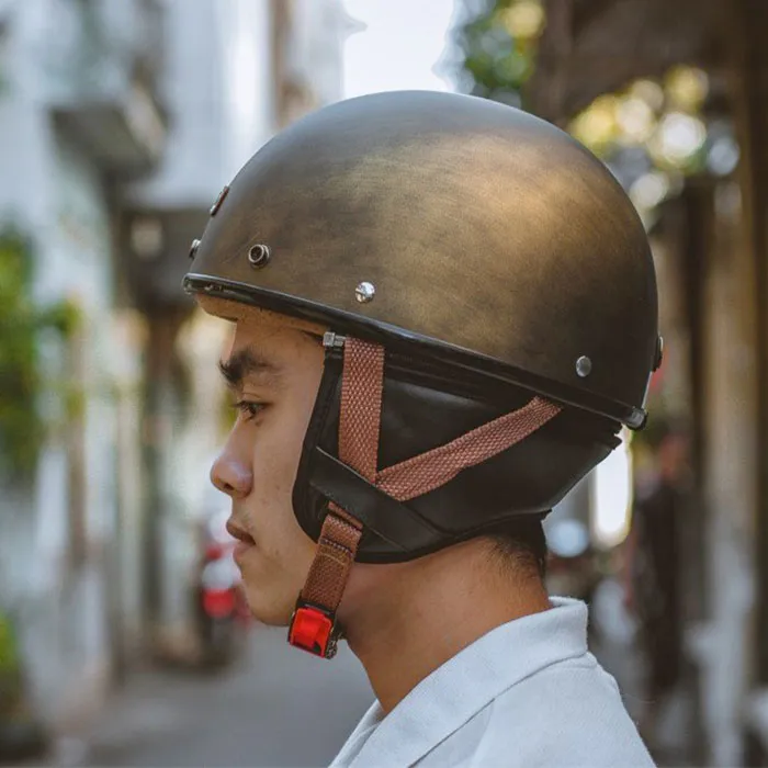 Nón nửa đầu Bulldog PUG Xước Đồng