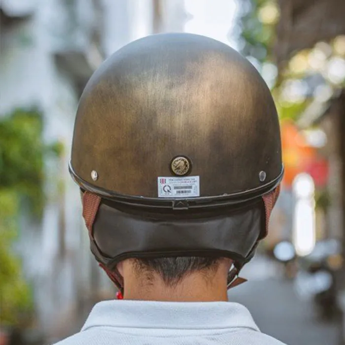 Nón nửa đầu Bulldog PUG Xước Đồng