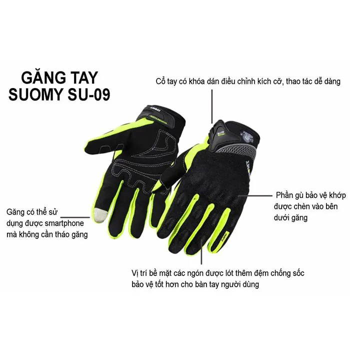 Găng tay SOUMY 09 dài ngón - Vàng