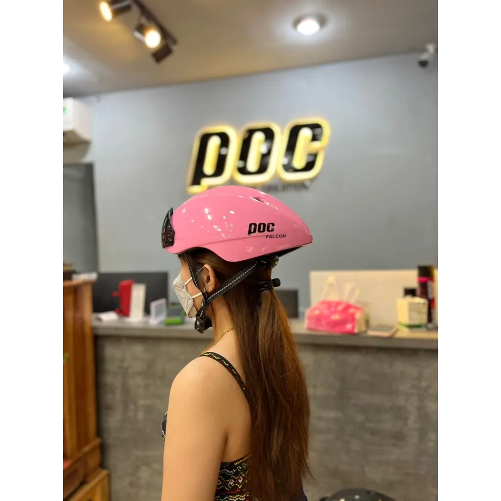 Nón POC FALCON Hồng Bóng