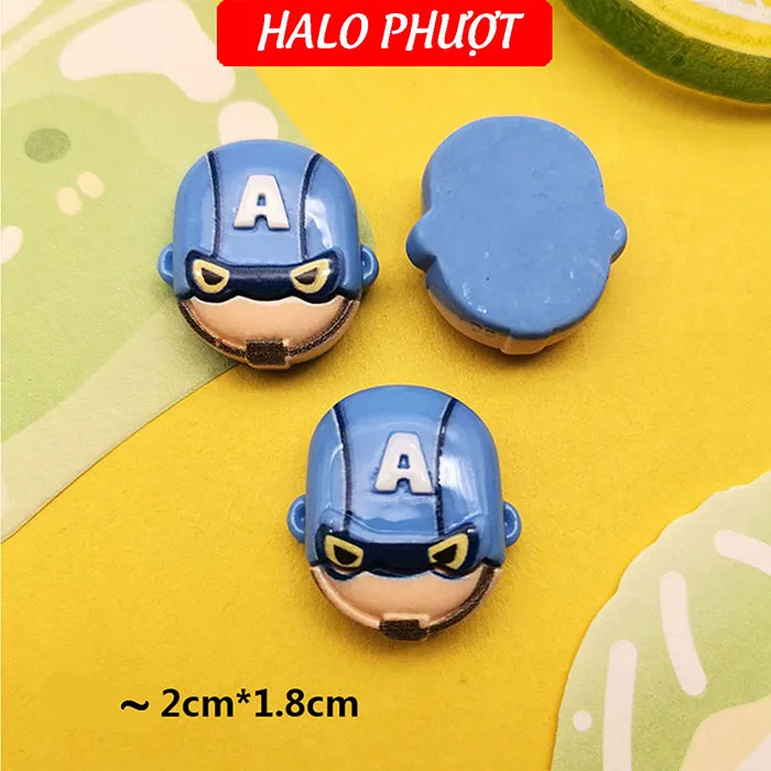 Set 8 CHARM Siêu Nhân 3D kèm keo