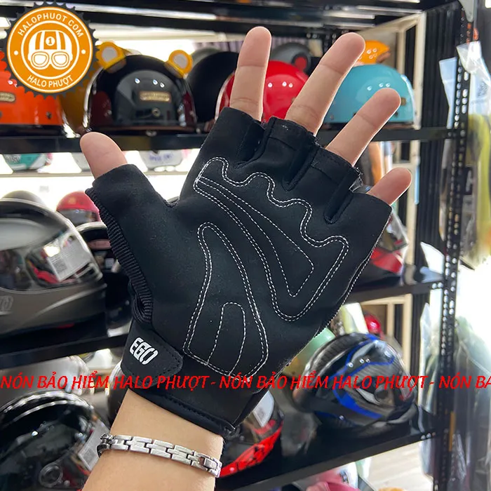 Găng tay EGO hở ngón - Đen