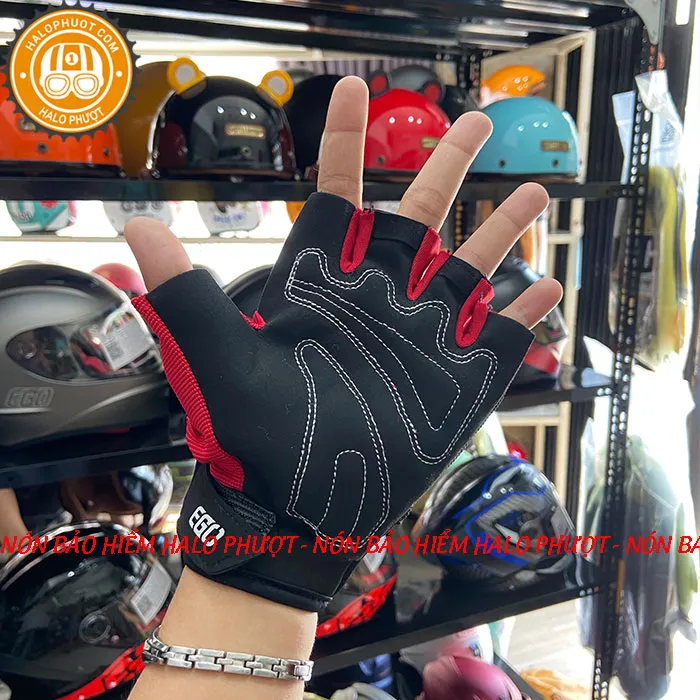 Găng tay EGO hở ngón - Đỏ