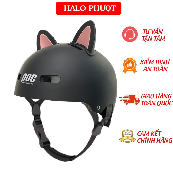 Nón POC PK01 (Nón Trẻ Em) - Đen Nhám