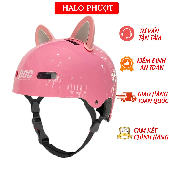 Nón POC PK01 (Nón Trẻ Em) - Hồng Pastel