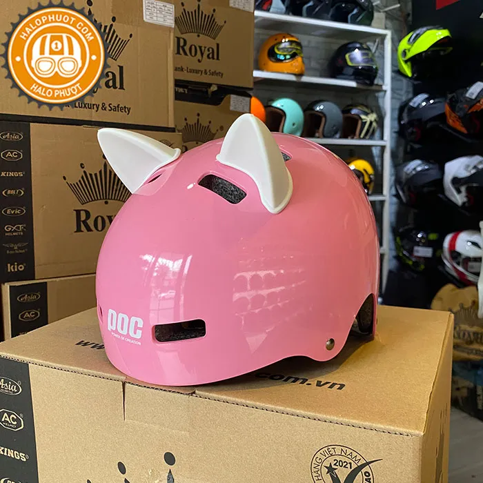 Nón POC PK01 (Nón Trẻ Em) - Hồng Pastel