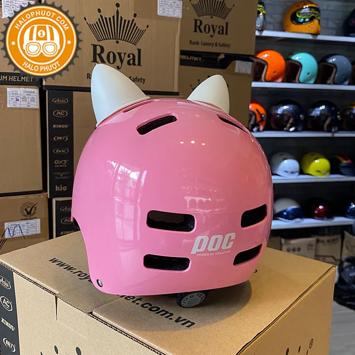 Nón POC PK01 (Nón Trẻ Em) - Hồng Pastel