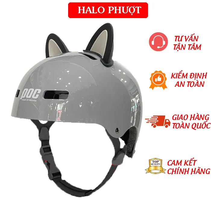 Nón POC PK01 (Nón Trẻ Em) - Xám