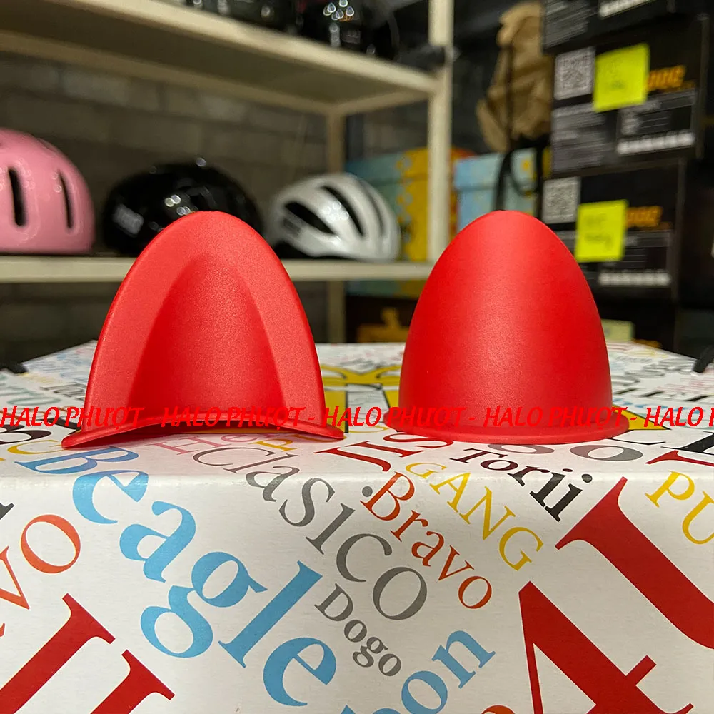 Tai Mèo có đế gắn nón bảo hiểm - Đỏ