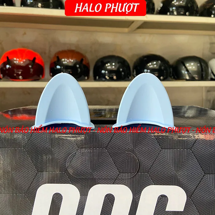 Tai Mèo có đế gắn nón bảo hiểm - Xanh Dương