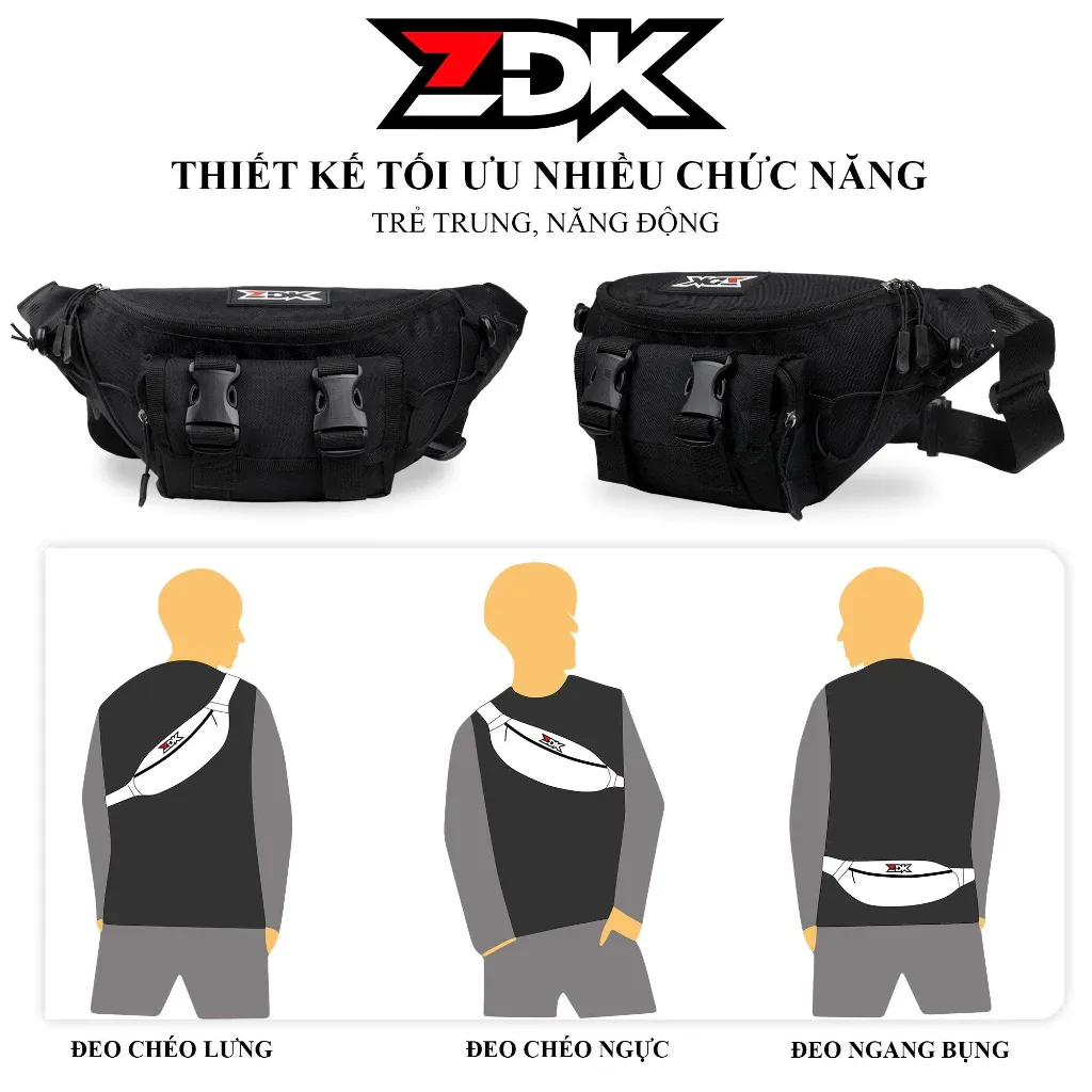 Túi Bao Tử ZDK D4 nhiều ngăn