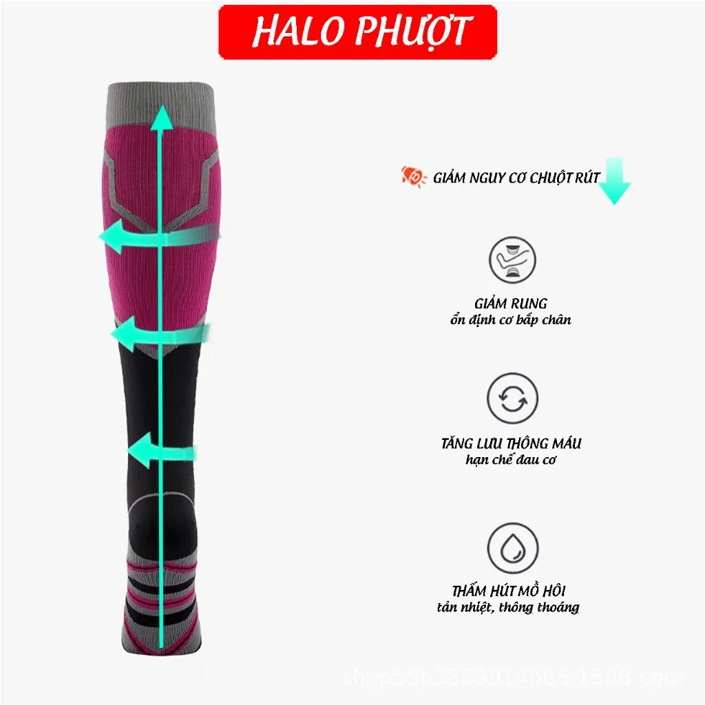 Vớ Nén Cơ Thể Thao, vớ đá banh, vớ bó cơ chạy bộ, vớ cổ cao
