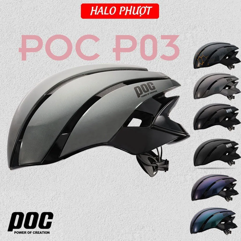  Nón POC P03 - Xám Titanium Bóng