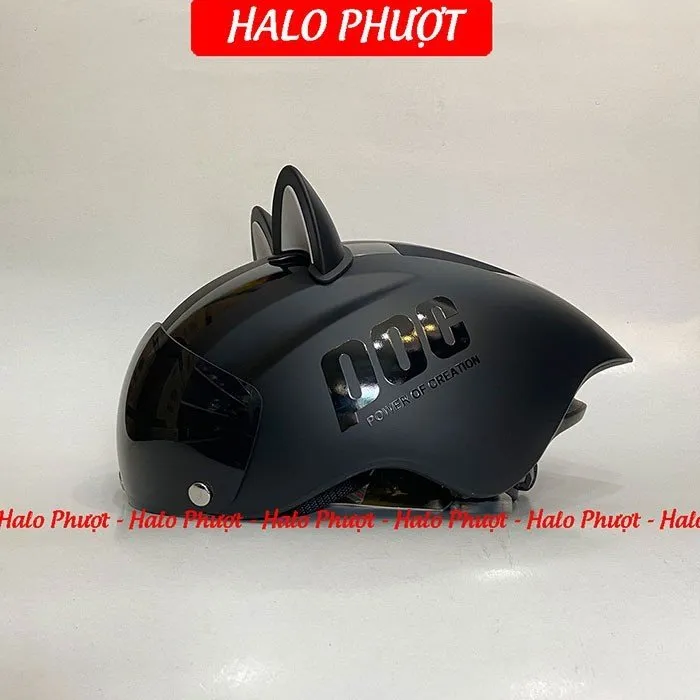 Nón POC P01 Đen Xám Nhám