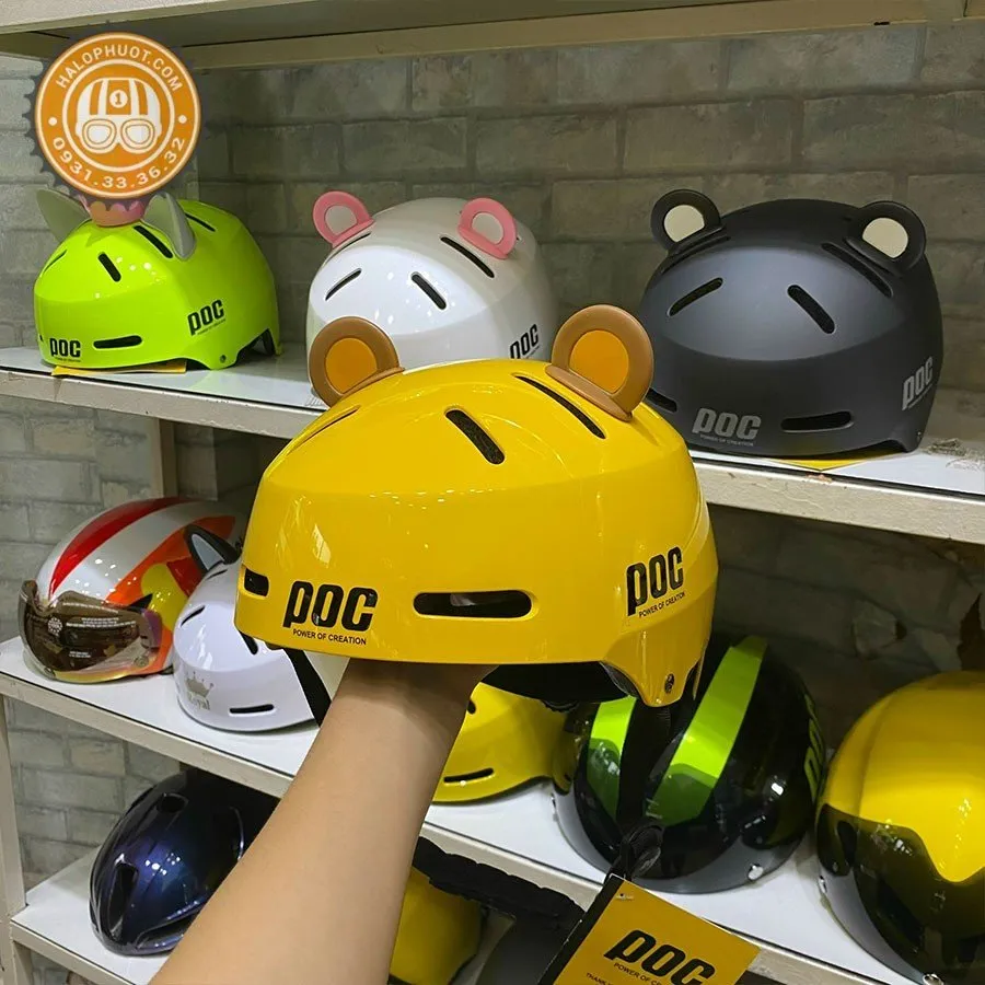  Tai Gấu Nón Bảo Hiểm - Nâu Vàng