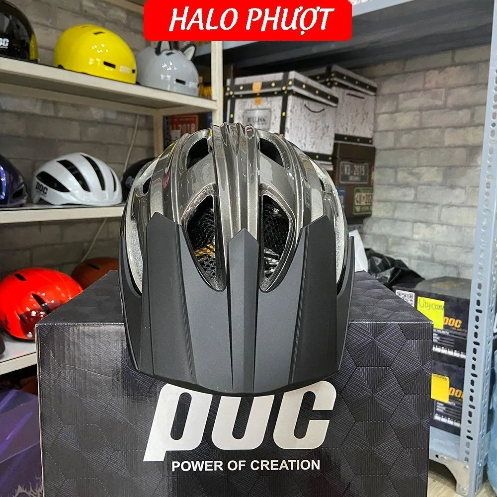 Nón POC P07 Gun Bóng (Xám Kim Tuyến)