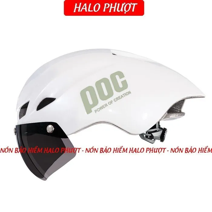 Nón POC P01 Trắng chữ Xám