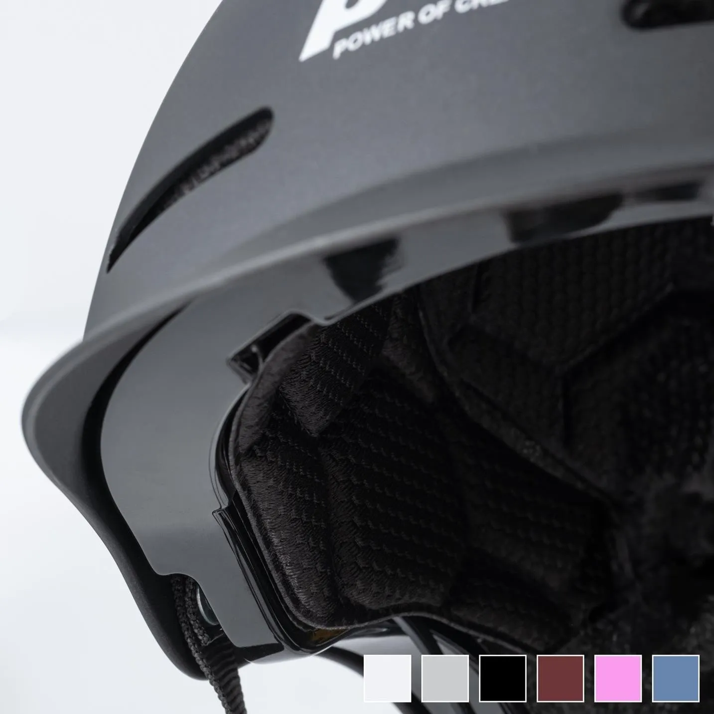 Nón POC P20 Đen Nhám Chữ Trắng