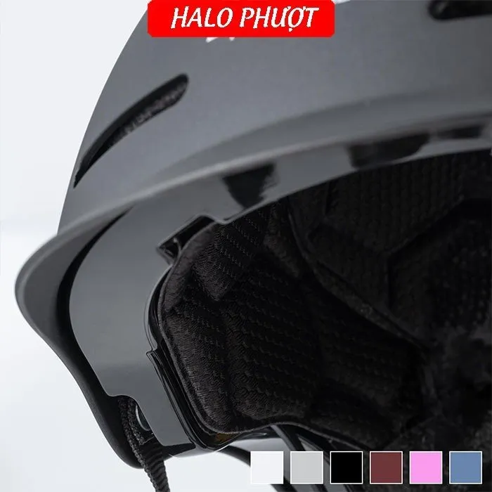 Nón POC P20 Đen Nhám Chữ Nâu