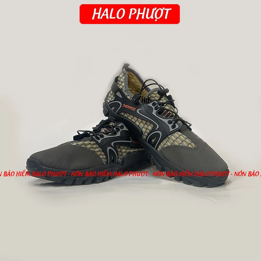 Giày leo núi SPORT Xanh Trời đi phượt, Trekking, đi biển, chạy bộ... siêu bám, nhanh khô