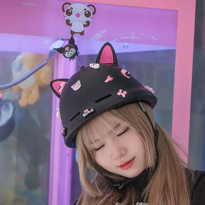 Nón POC PK02 Đen Nhám (Tặng tai mèo)