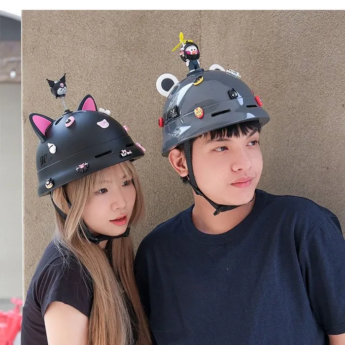 Nón POC PK02 Đen Bóng (Tặng tai mèo)