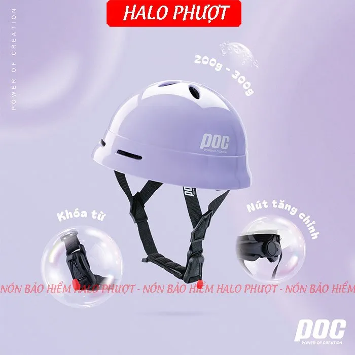 Nón POC PK02 Lavender (Tặng tai mèo)