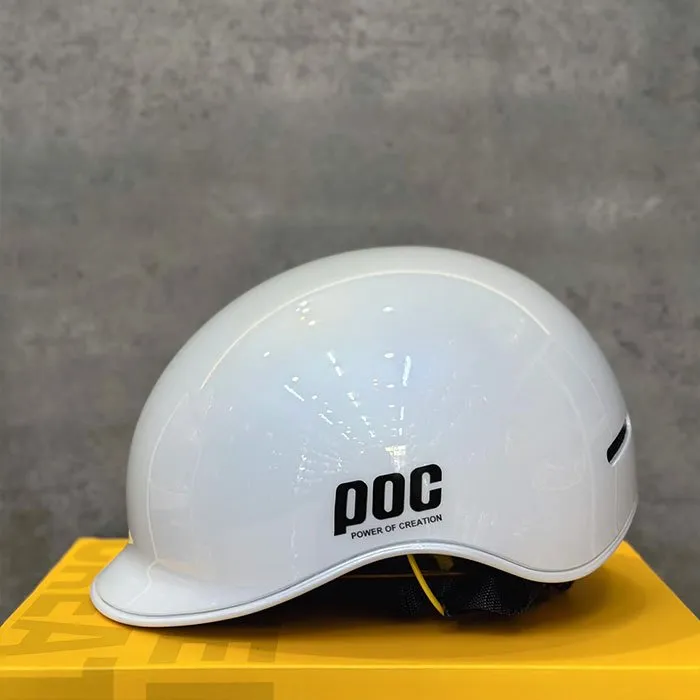 (Tặng Tai) Nón POC P19 Trắng viền Trắng