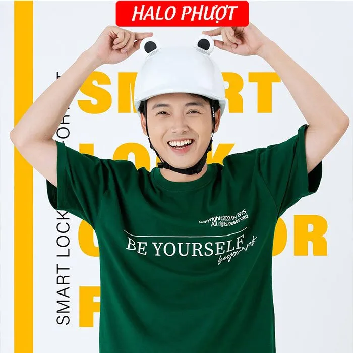 (Tặng Tai) Nón POC P19 Trắng viền Trắng