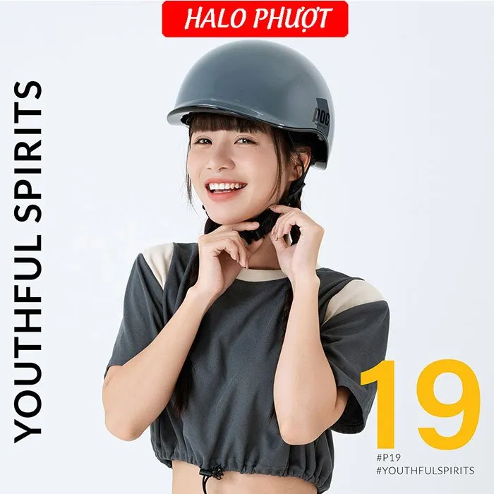 (Tặng Tai) Nón POC P19 Xi Măng Bóng