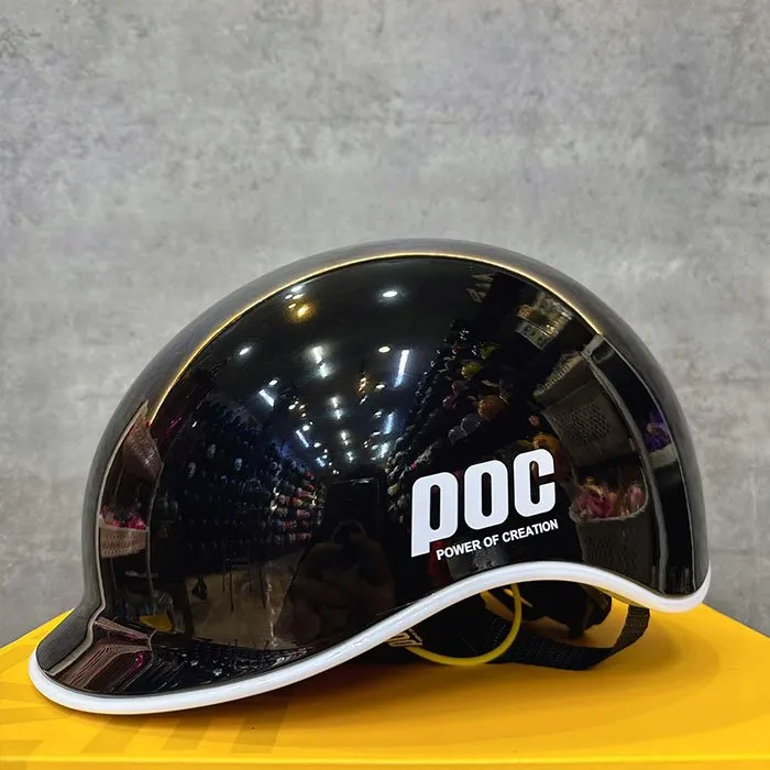 (Tặng Tai) Nón POC P19 Đen Bóng