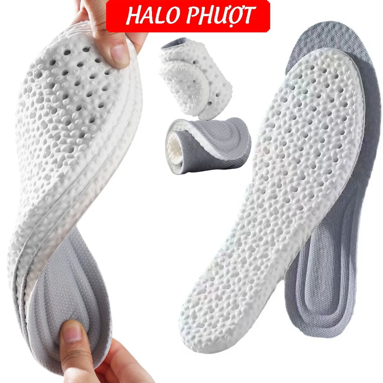Lót giày cao su đàn hồi, hạn chế tê mỏi chân